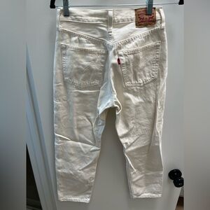 Levi's Ecru/Cream Straight Leg Jean